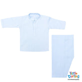 Newborn Baby Kurta Shalwar SkyBlue | Little Darling - Zubaidas Mothershop